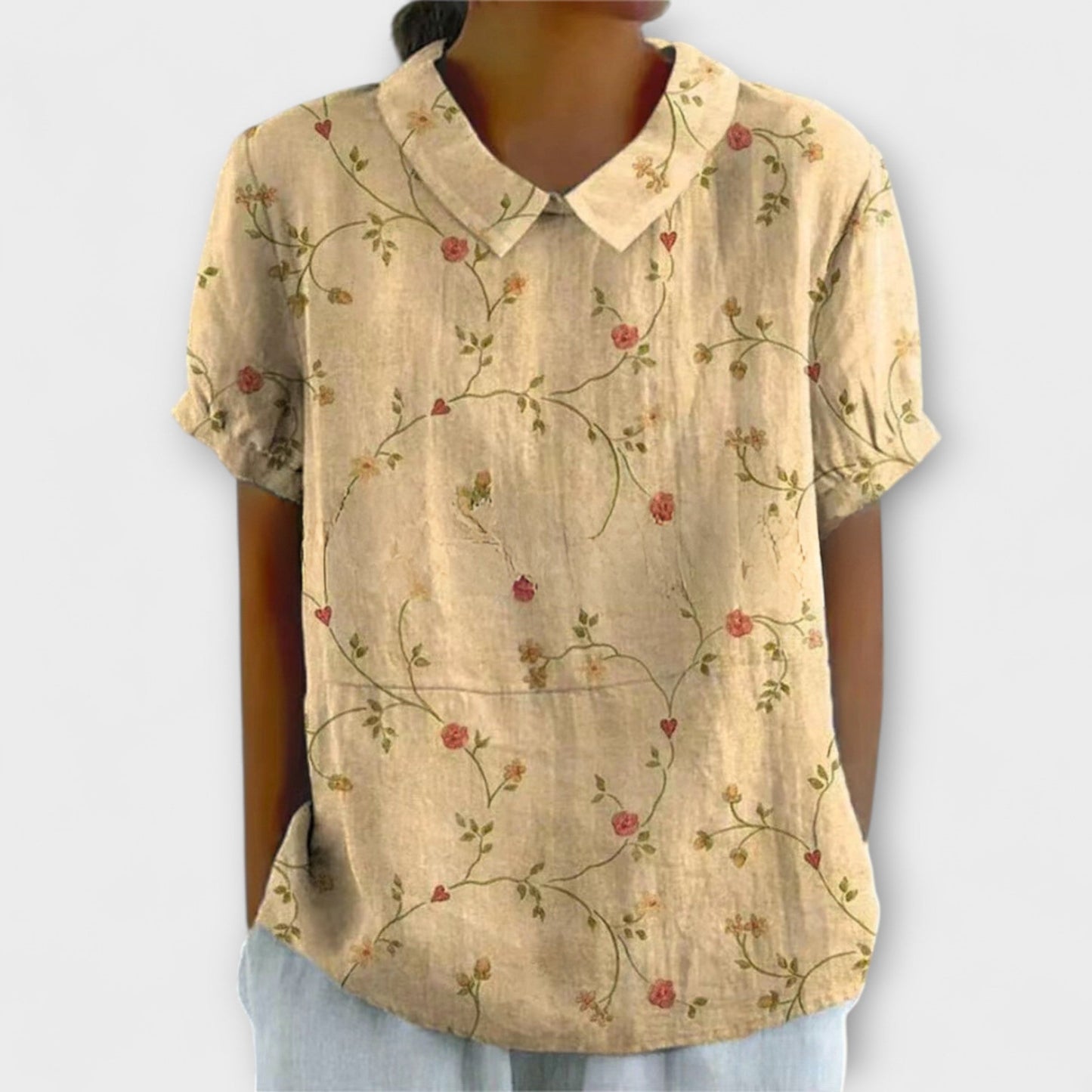 Έμμα – Λουλουδάτη Μπλούζα