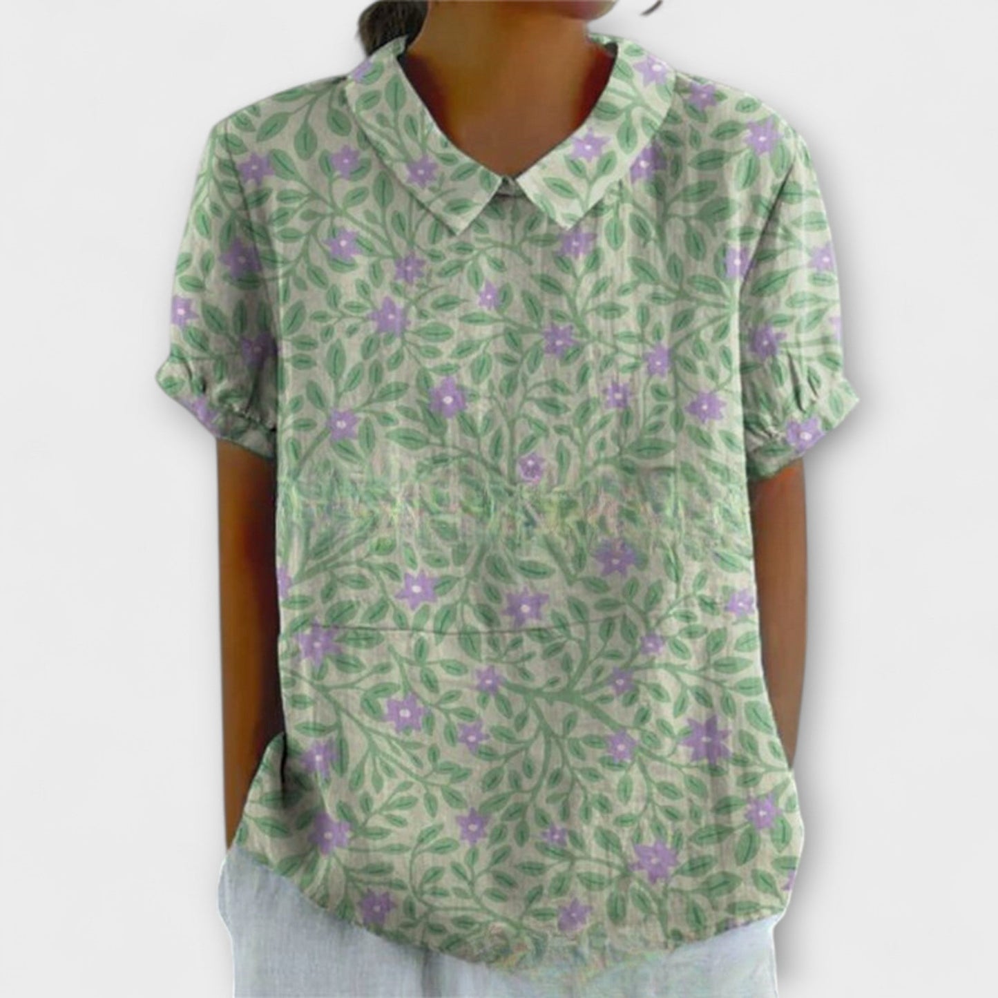 Έμμα – Λουλουδάτη Μπλούζα