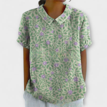 Έμμα – Λουλουδάτη Μπλούζα