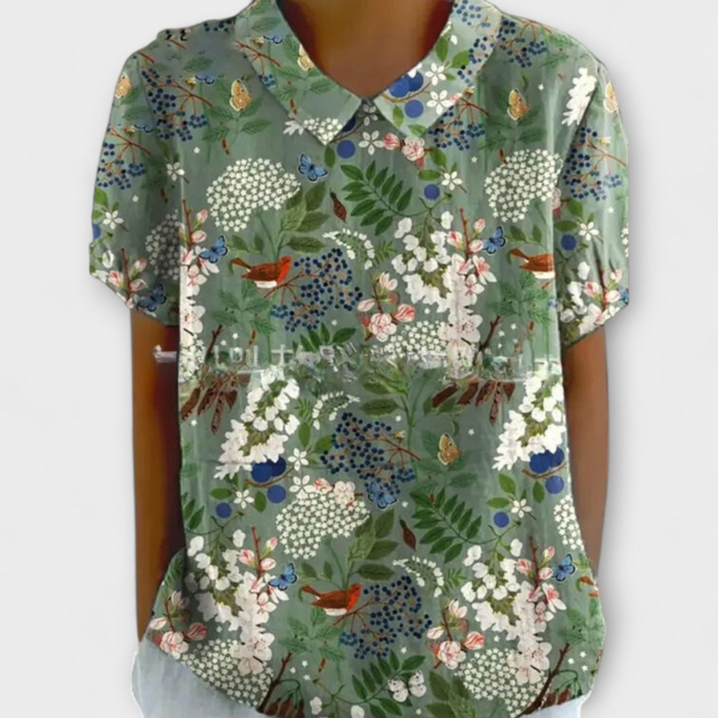 Έμμα – Λουλουδάτη Μπλούζα