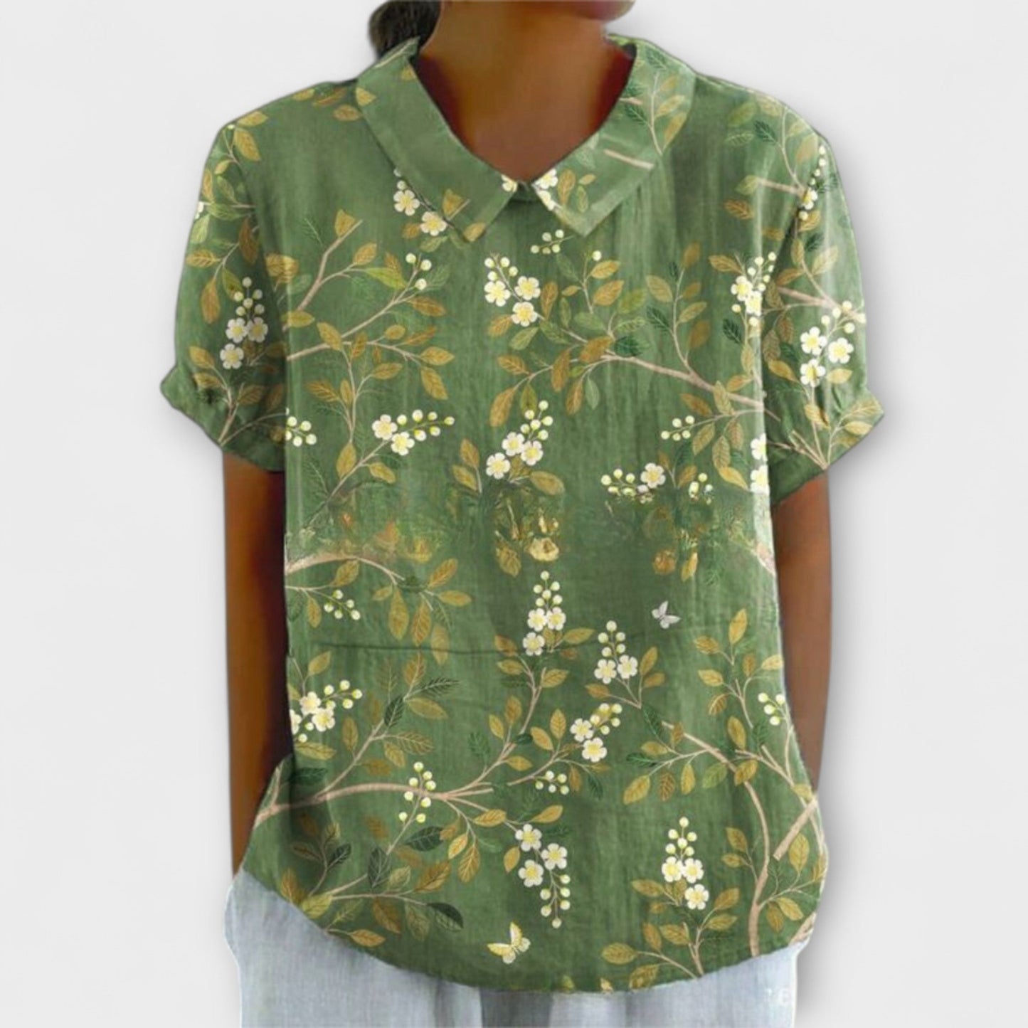 Έμμα – Λουλουδάτη Μπλούζα