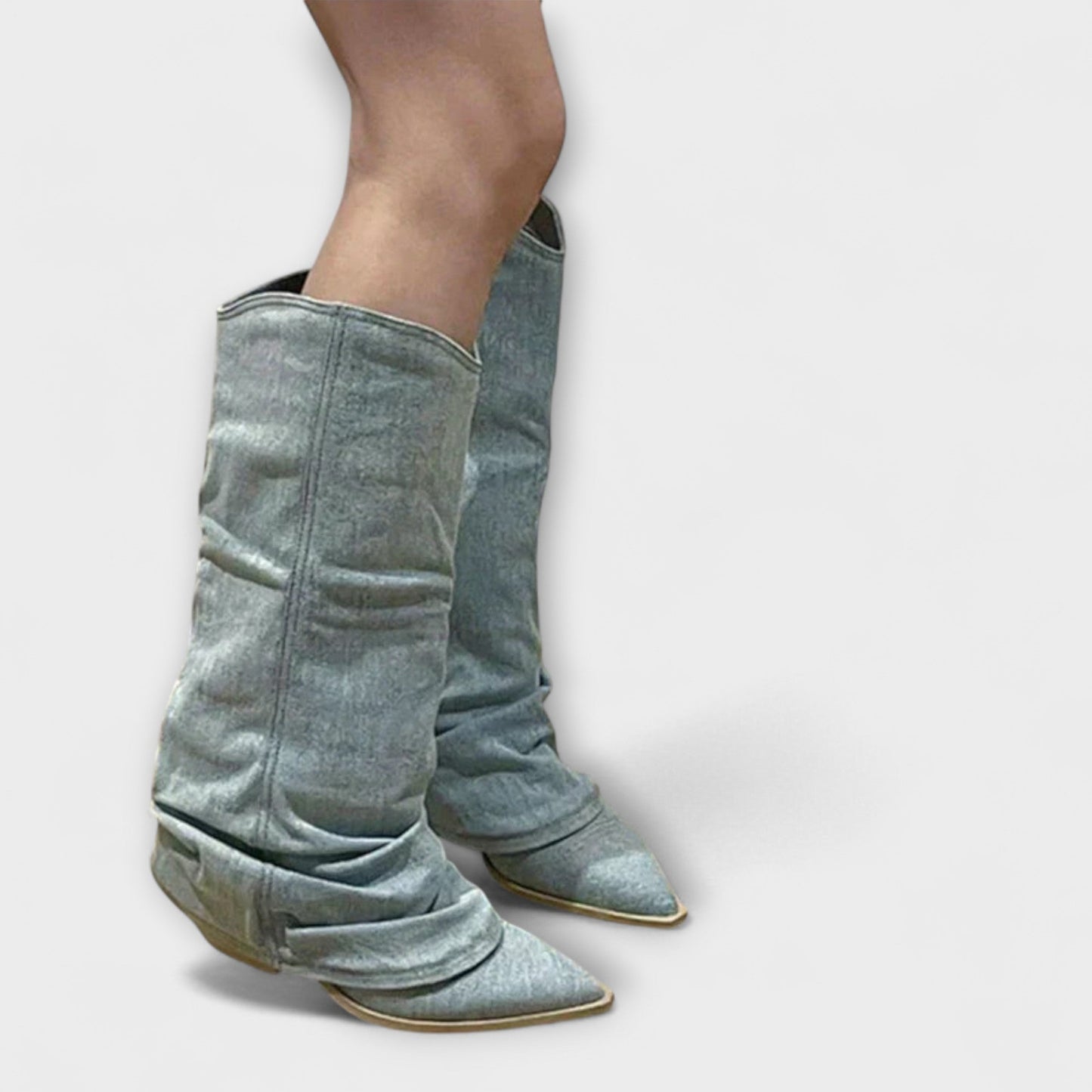 Γιούλια – Μπότες Denim Slouch