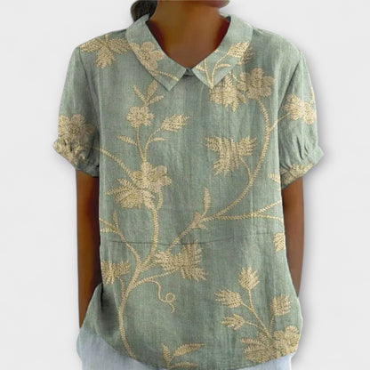 Έμμα – Λουλουδάτη Μπλούζα